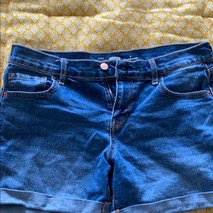 old navy denim shorts size 8